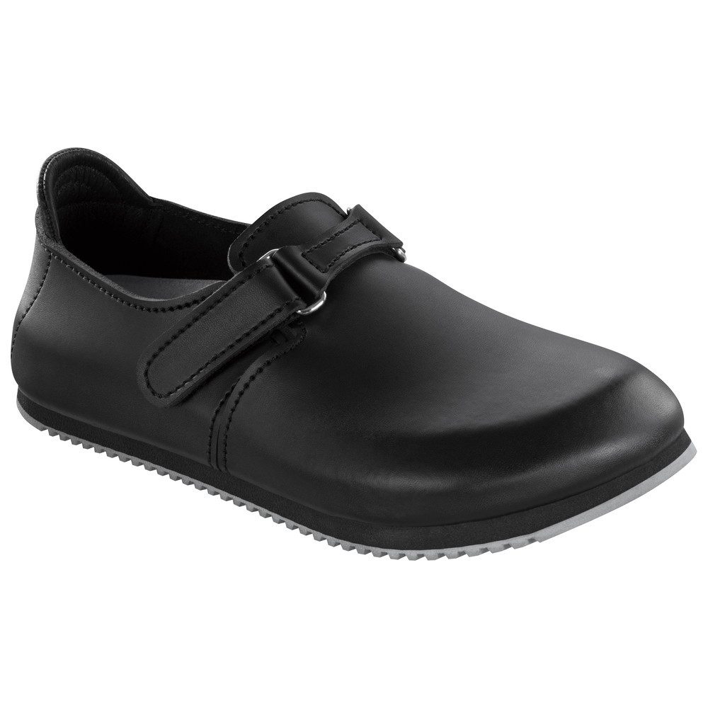 Birkenstock Clog Linz Superlauf, Naturleder, schwarz günstig online kaufen