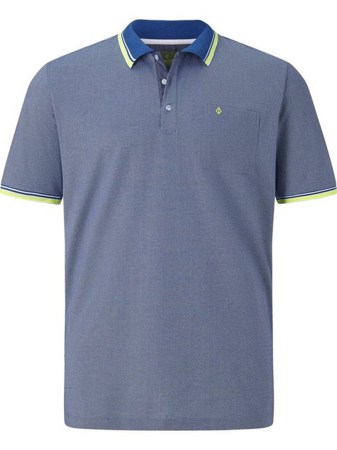 Charles Colby Poloshirt EARL LANDON aus Two-Tone Pikee günstig online kaufen