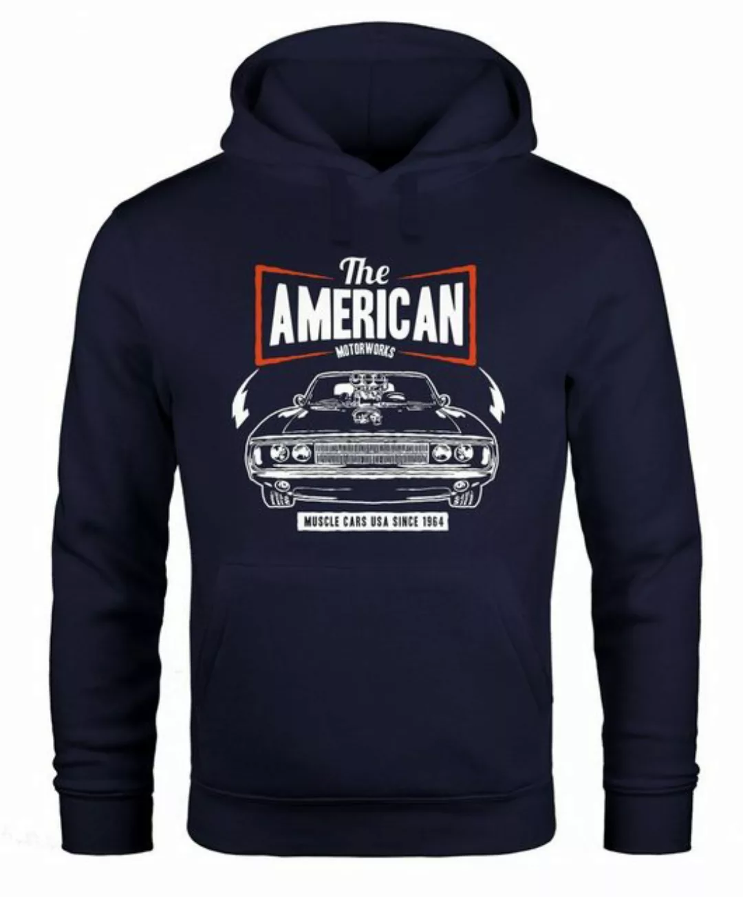 Neverless Hoodie Hoodie Herren American Muscle Car Auto Tuning Retro Kapuze günstig online kaufen