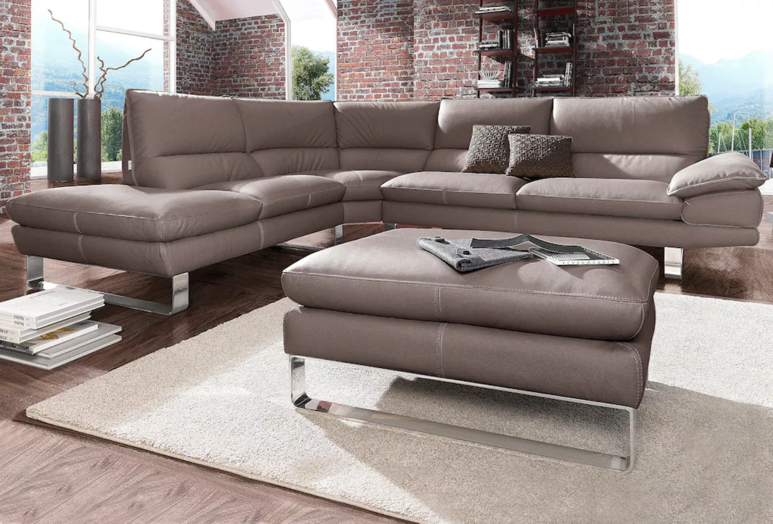 CALIA ITALIA Ecksofa "Dave, italienisches Designsofa mit erstklassigem Sitz günstig online kaufen