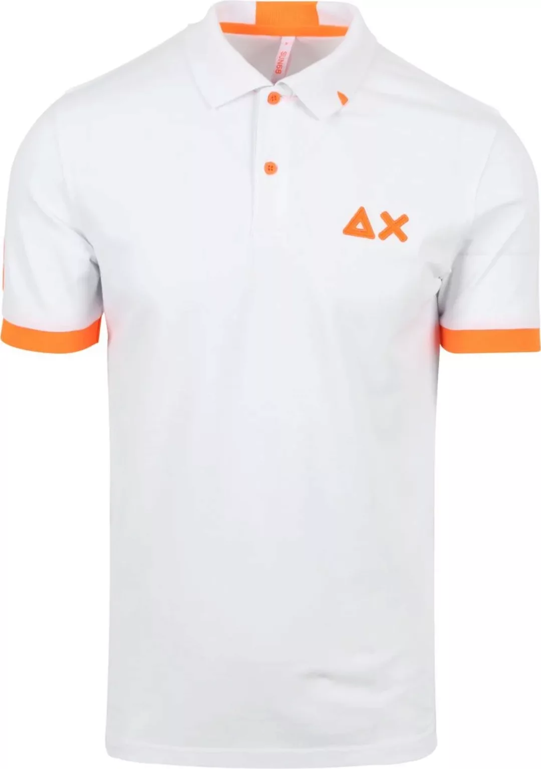 Sun68 Poloshirt Logo Fluo Weiß - Größe XXL günstig online kaufen