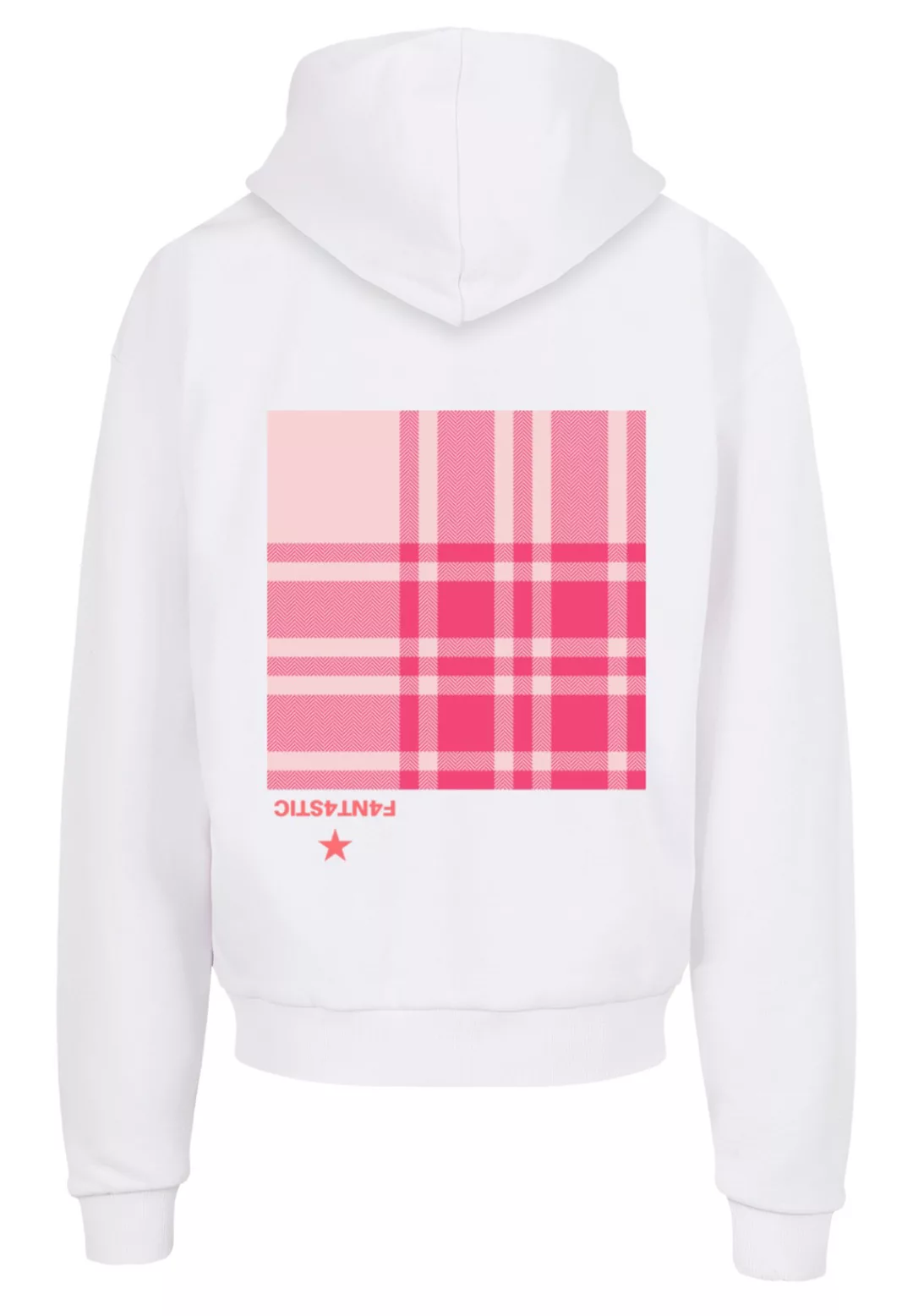 F4NT4STIC Kapuzenpullover "Karo Pink", Print günstig online kaufen