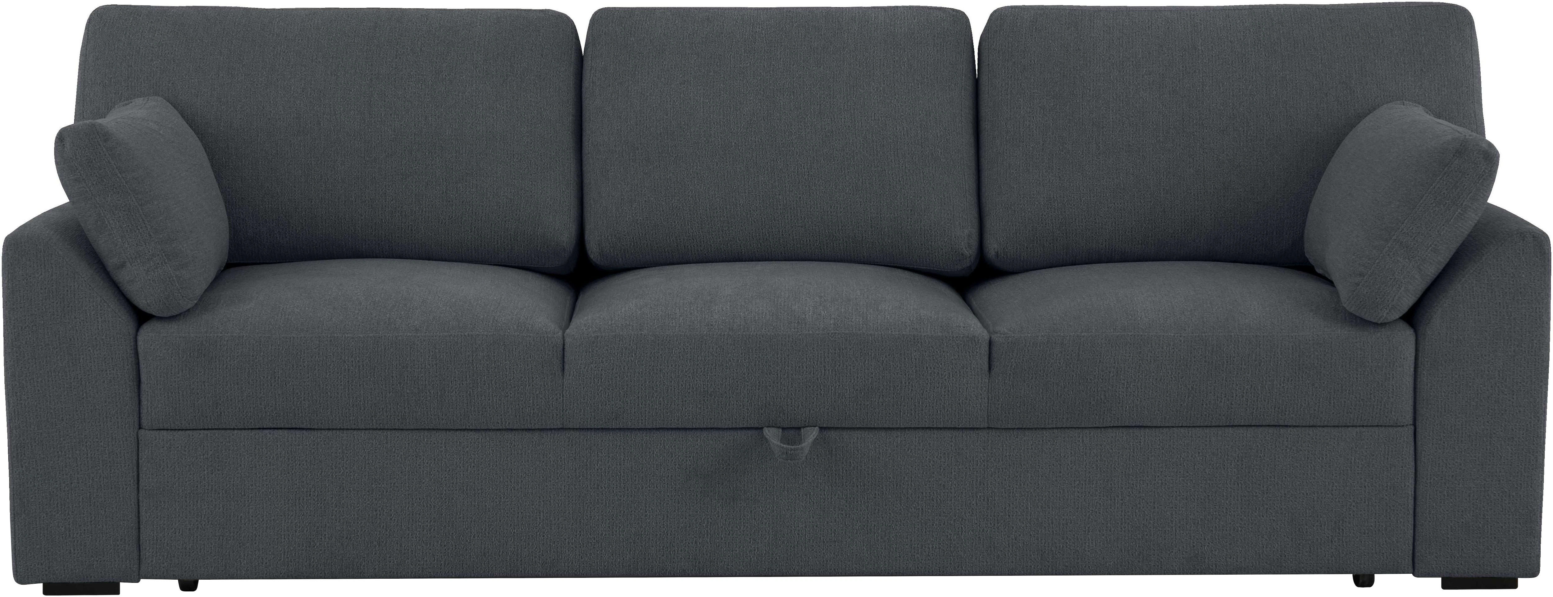 Home affaire 3-Sitzer "Citry", Breite 233 cm, Chenille, mit Bettfunktion, L günstig online kaufen