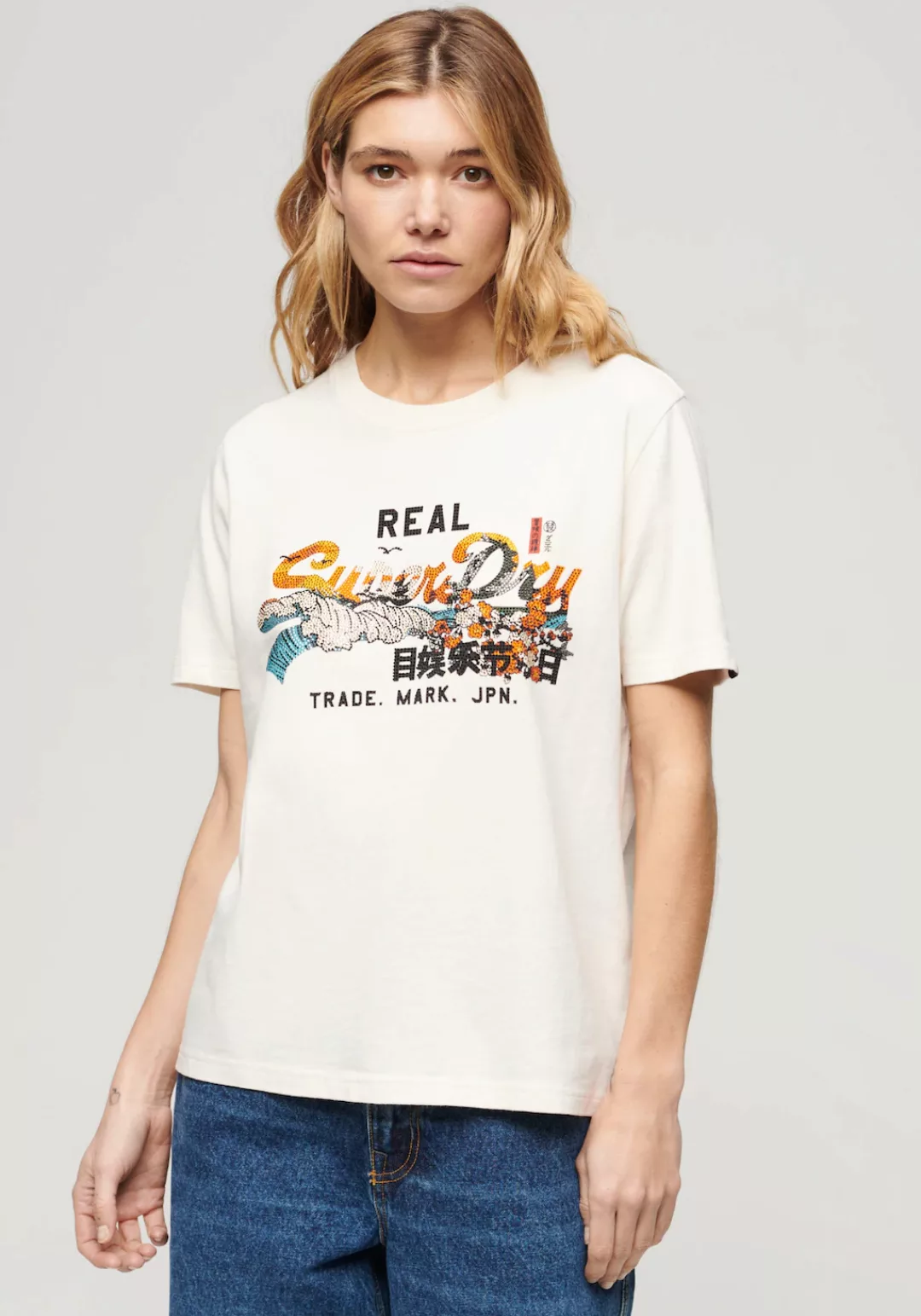 Superdry Print-Shirt "TOKYO VL RELAXED T SHIRT" günstig online kaufen