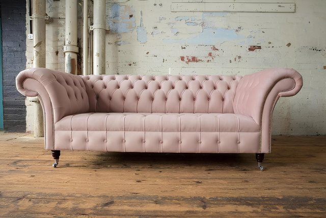 Xlmoebel Sofa Großes Sofadesign in Pink für 3 Personen mit Stoff, Hergestel günstig online kaufen