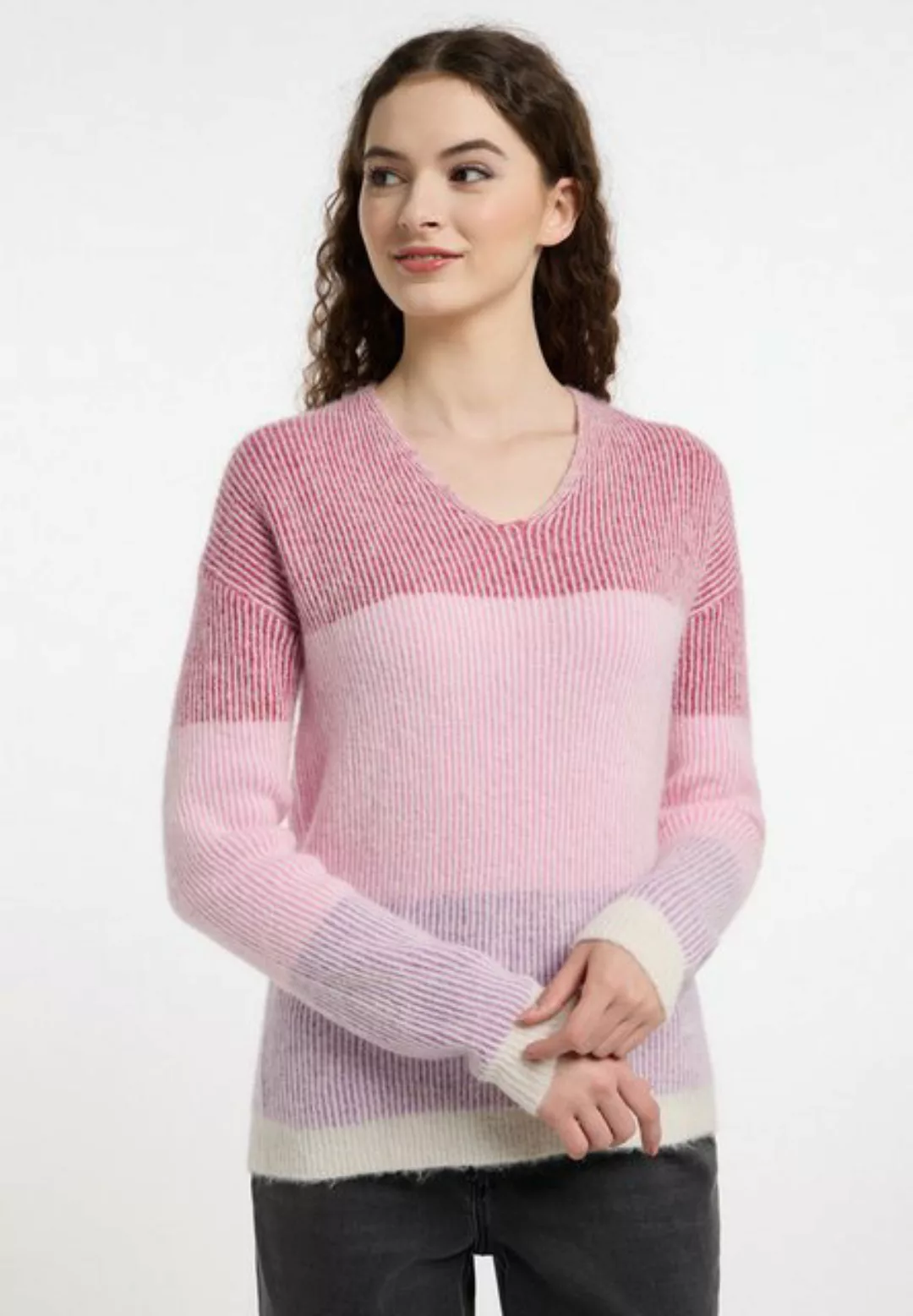 Frieda & Freddies Strickpullover Pullover mit dezenten Farbdetails günstig online kaufen