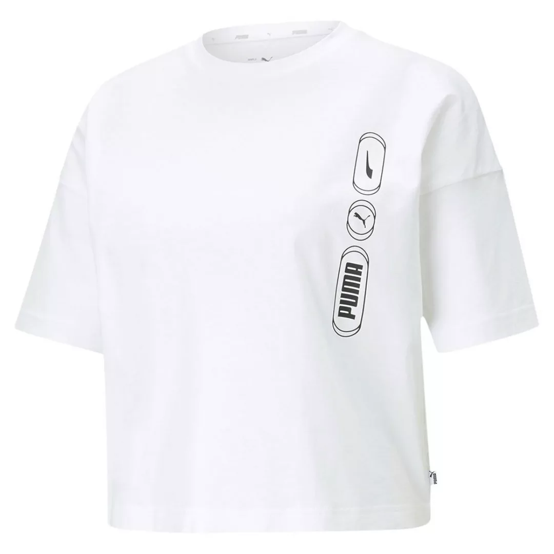 Puma Rebel Fashion Kurzarm T-shirt XS Puma White günstig online kaufen