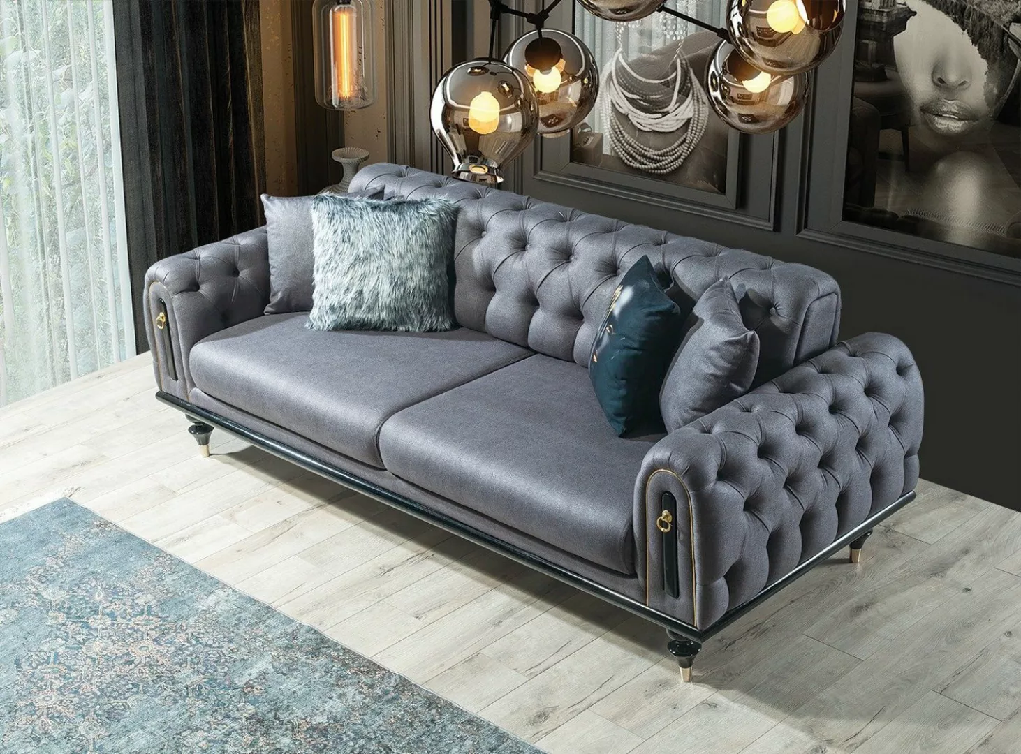 Villa Möbel Sofa Pablo, Set, mit Relax-/Bettfunktion durch umklappbare Rück günstig online kaufen