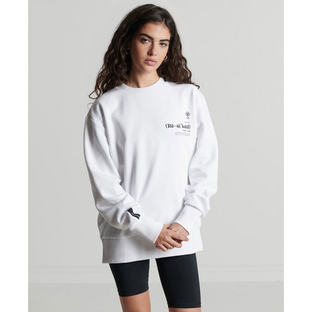 Superdry Studios Rcycl Definition Crew Sweatshirt S-M White günstig online kaufen