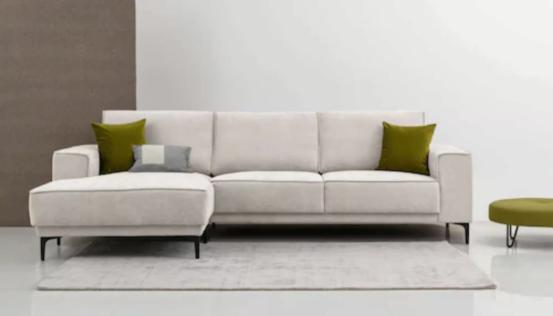 Places of Style Ecksofa Oland, 280 cm, im zeitlosem Design und hochwertiger günstig online kaufen