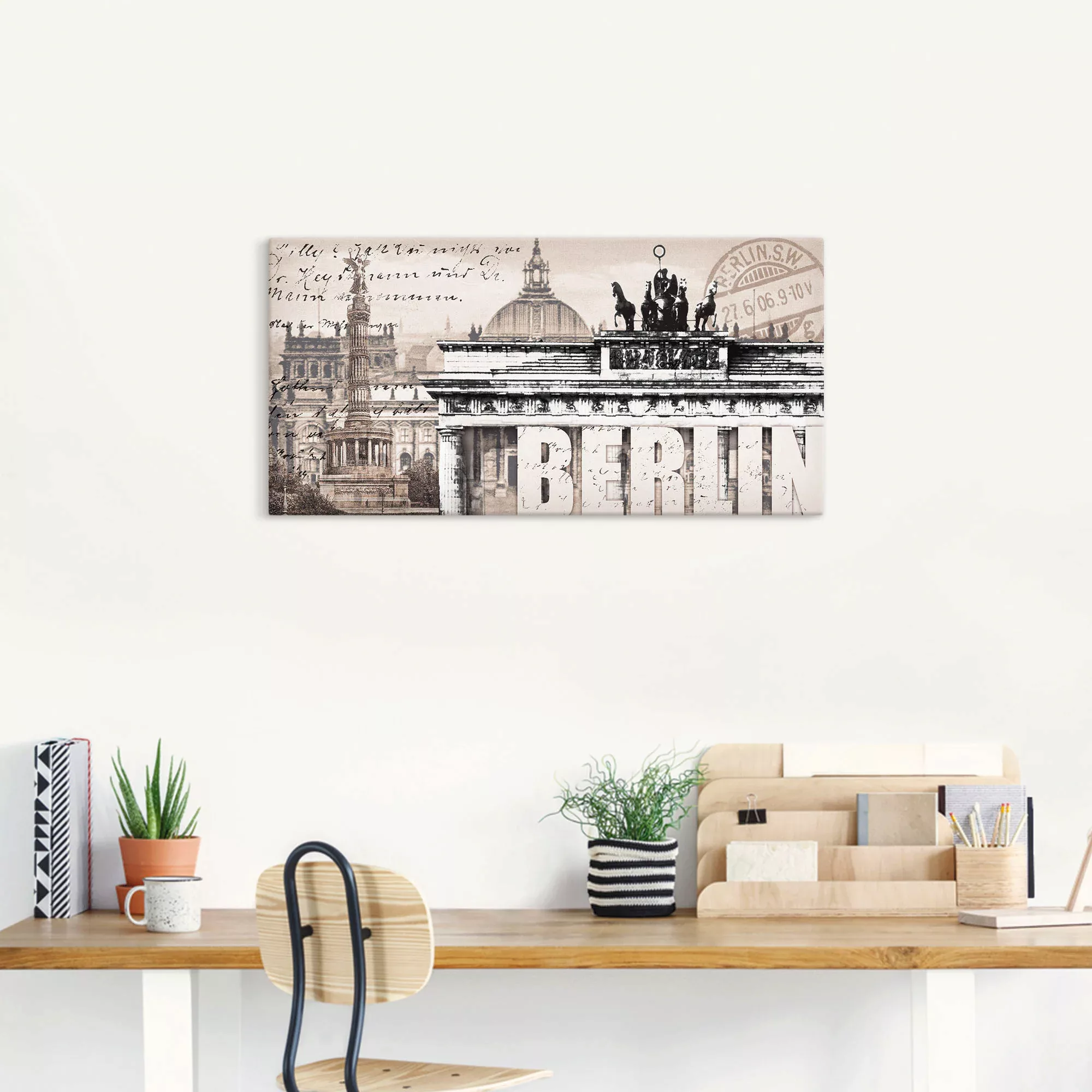 Artland Wandbild »Berlin II«, Deutschland, (1 St.), als Leinwandbild, Poste günstig online kaufen