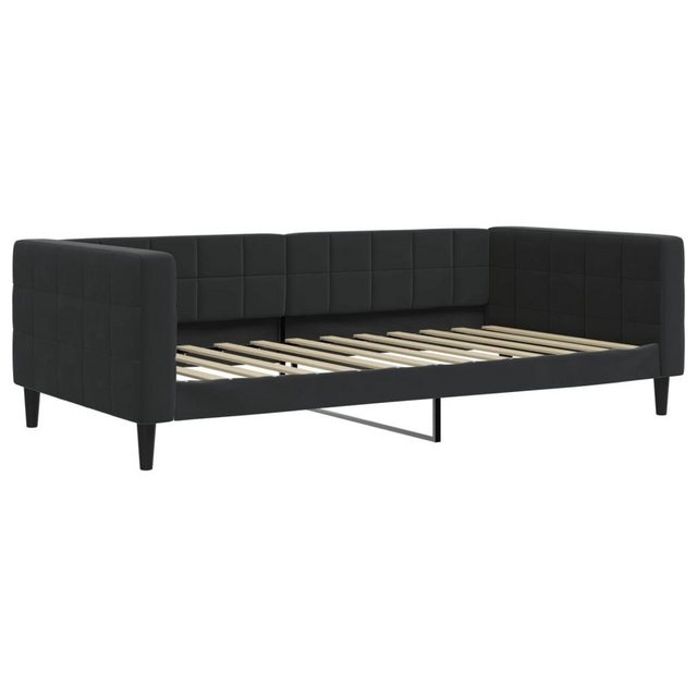 vidaXL Gästebett Tagesbett Schwarz 100x200 cm Samt Gästebett Gästecouch Gäs günstig online kaufen