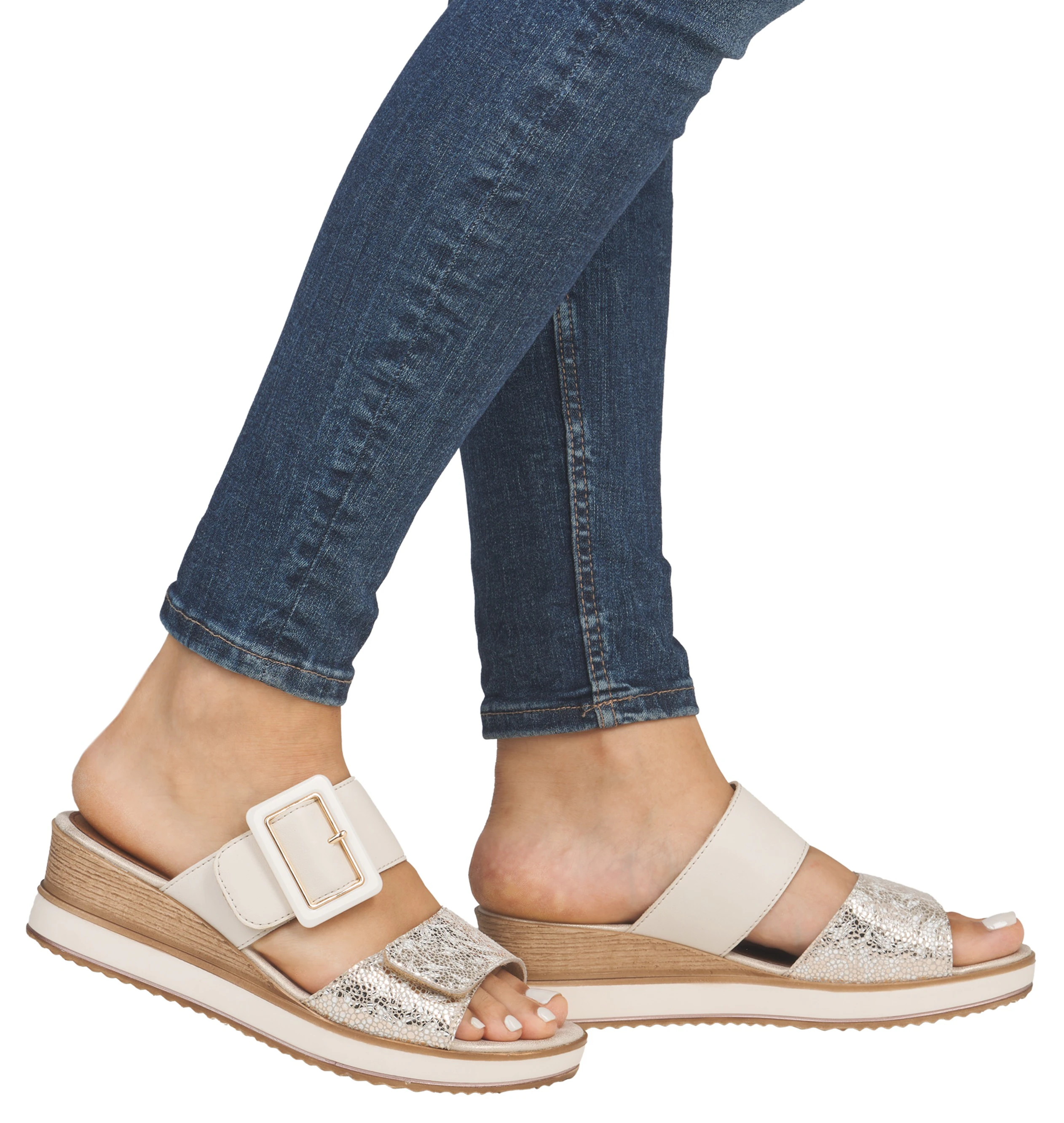 Remonte Pantoffel, Keilabsatz, Sommerschuh, Bequemschuh mit Softfußbett günstig online kaufen