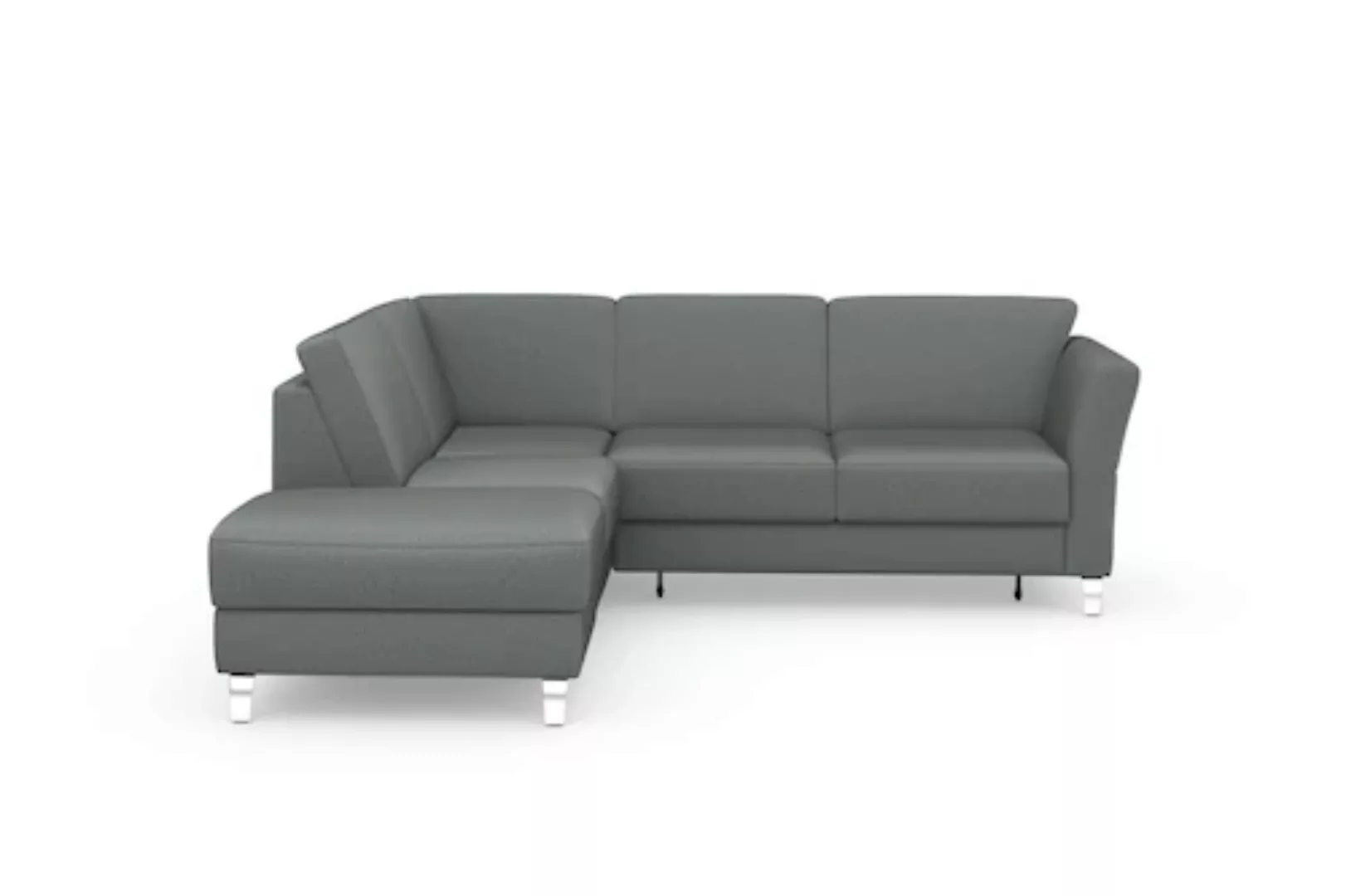sit&more Ecksofa »Visby L-Form«, Wahlweise mit Bettfunktion und Stauraum, f günstig online kaufen