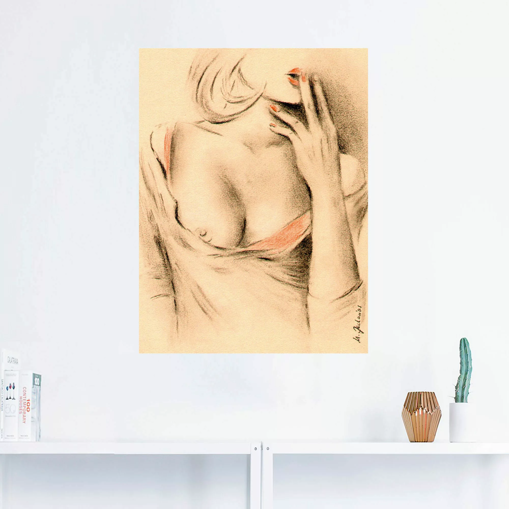 Artland Wandbild "Aphrodite der Moderne", Frau, (1 St.), als Leinwandbild, günstig online kaufen