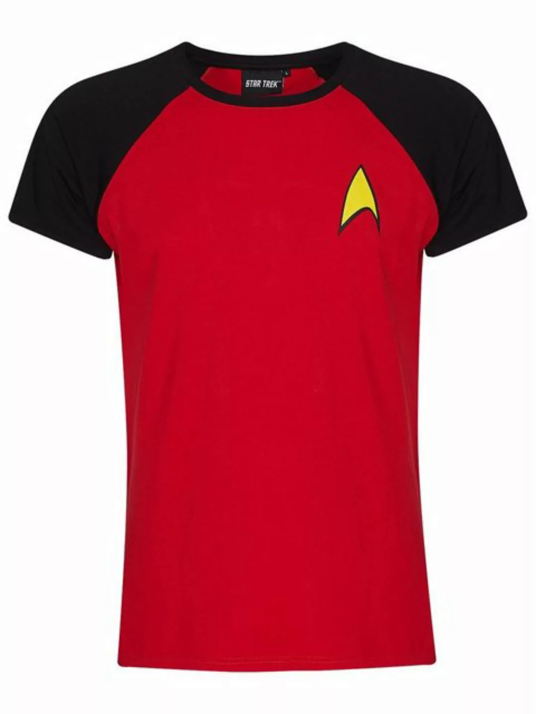 Star Trek Symbol Herren T-Shirt rot/schwarz günstig online kaufen