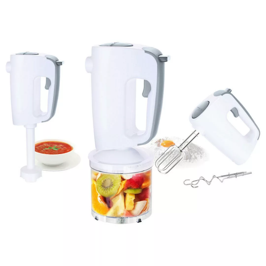 Emerio Handmixer HM-113257.11 weiß Edelstahl Kunststoff B/H/T: ca. 21,8x24, günstig online kaufen