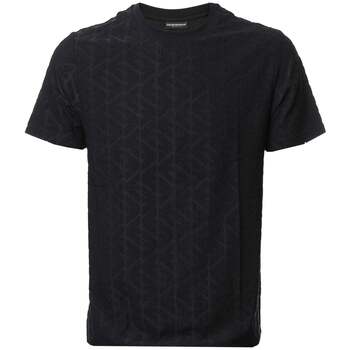 Emporio Armani  T-Shirts & Poloshirts Beach Woven All Over Eagle T-Shirt Bl günstig online kaufen