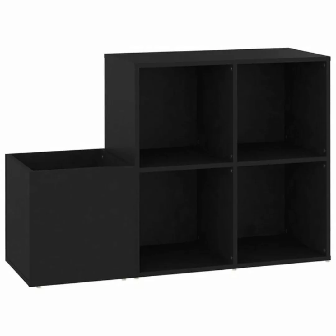 furnicato Schuhschrank Flur-Schwarz 105x35,5x70 cm Holzwerkstoff günstig online kaufen