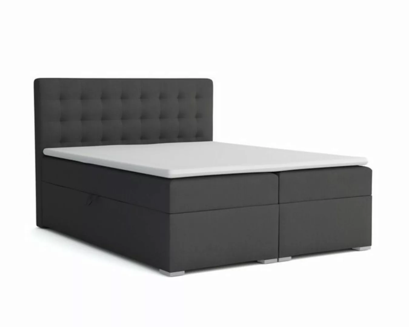 Deine Möbel 24 Boxspringbett LIVIA Boxspring Komplettbett Polsterbett Bonel günstig online kaufen