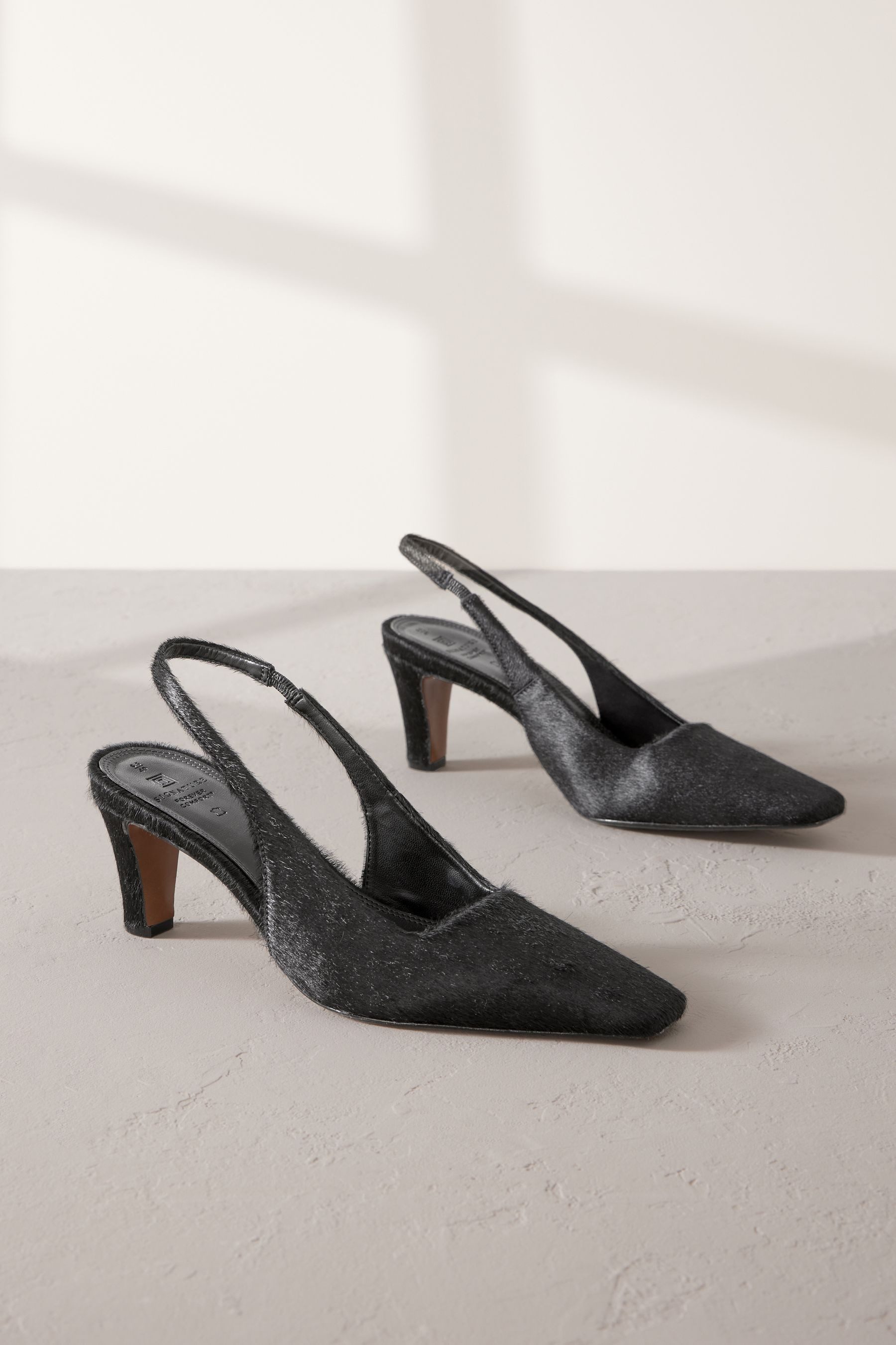 Next Signature Slingback-Absatzschuh aus Leder Slingpumps günstig online kaufen