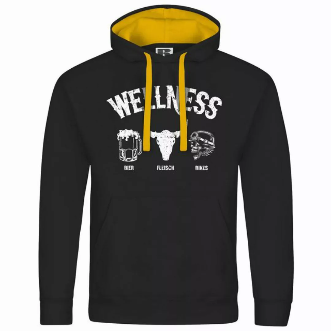 deinshirt Kapuzenpullover Herren Kapuzenpullover Wellness für Biker Mit Pri günstig online kaufen