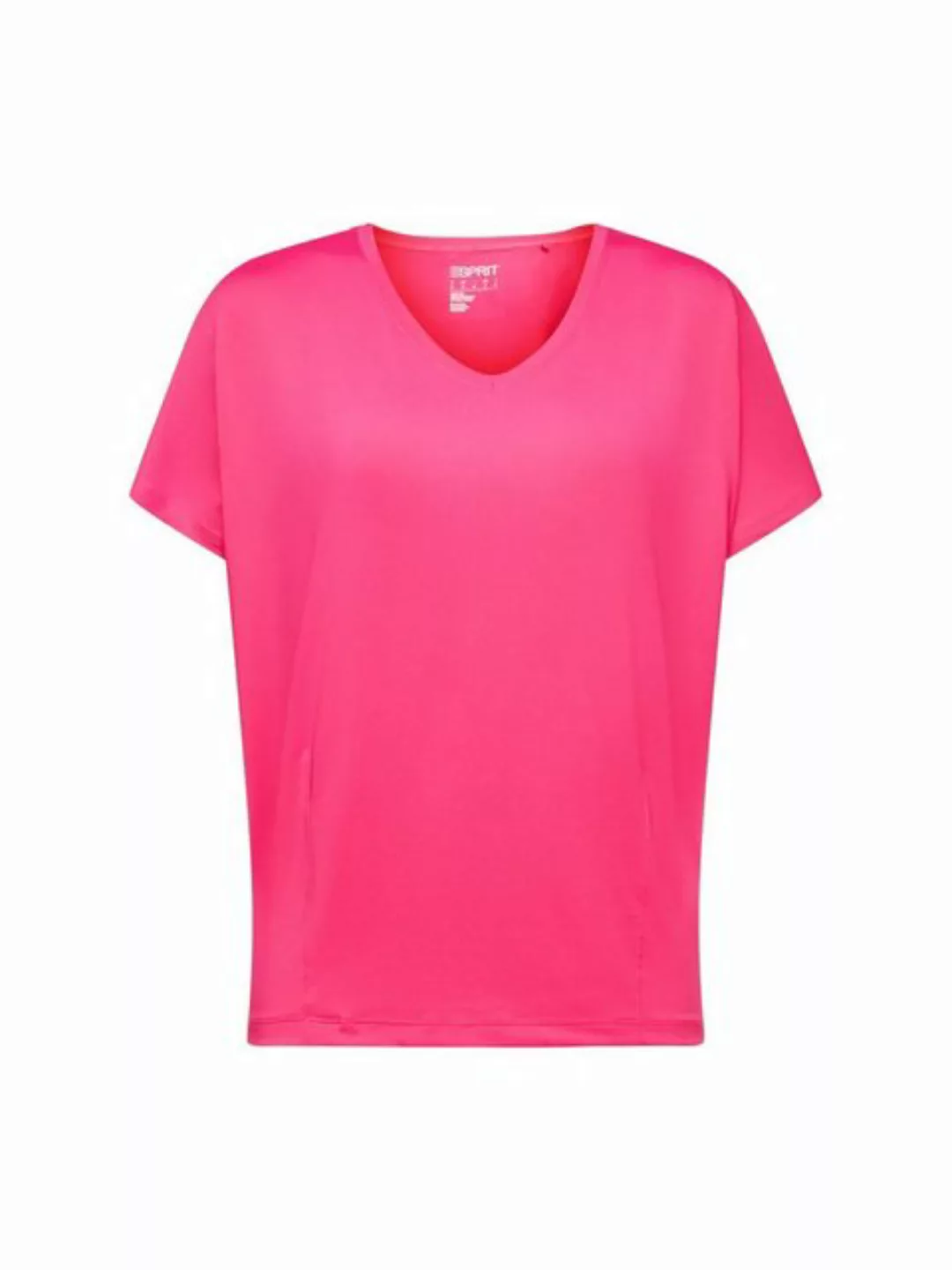 esprit sports T-Shirt Active T-Shirt E-DRY mit V-Ausschnitt (1-tlg) günstig online kaufen
