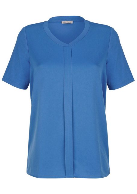 Alba Moda Kurzarmshirt Shirt mit Falten günstig online kaufen