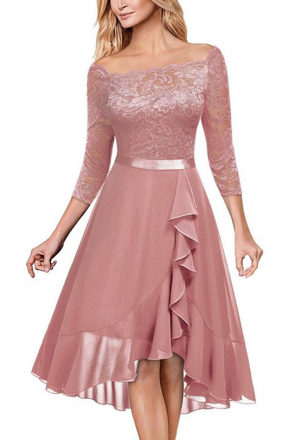 BlauWave A-Linien-Kleid Cocktailkleid Damen Partykleid Elegant (1-tlg., Flo günstig online kaufen