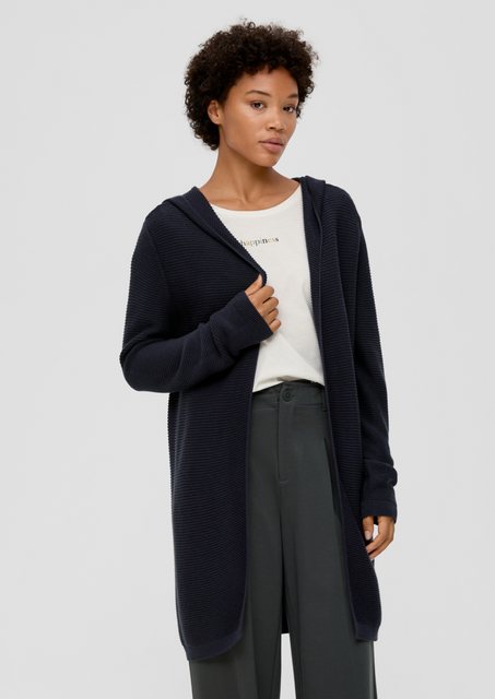 s.Oliver Strickjacke Long Cardigan in Rippstrick-Qualität günstig online kaufen