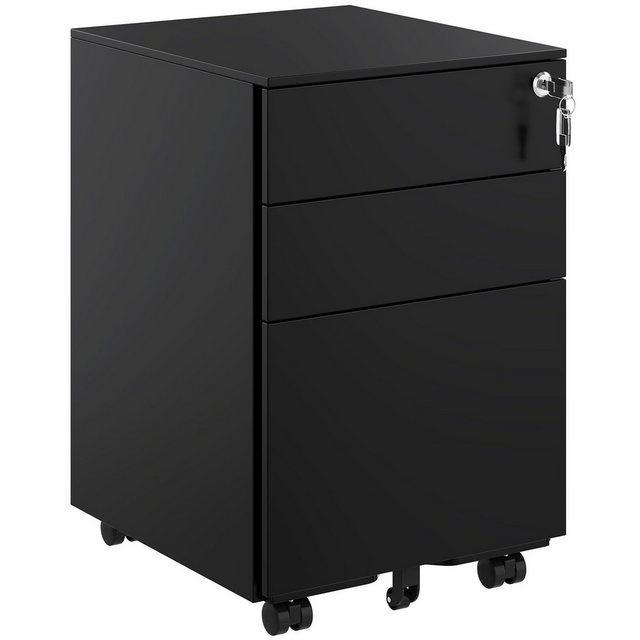 MSMASK Aktenschrank Rollcontainer unter Schreibtisch, mit 3 Schublade und 5 günstig online kaufen