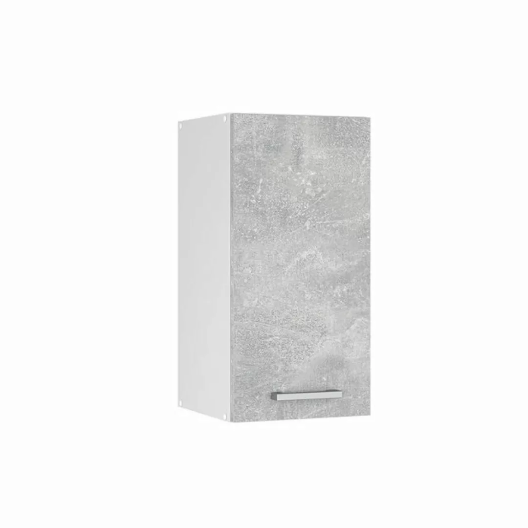 Vicco Hängeschrank Küchenhängeschrank 40 cm R-Line Weiß Beton günstig online kaufen