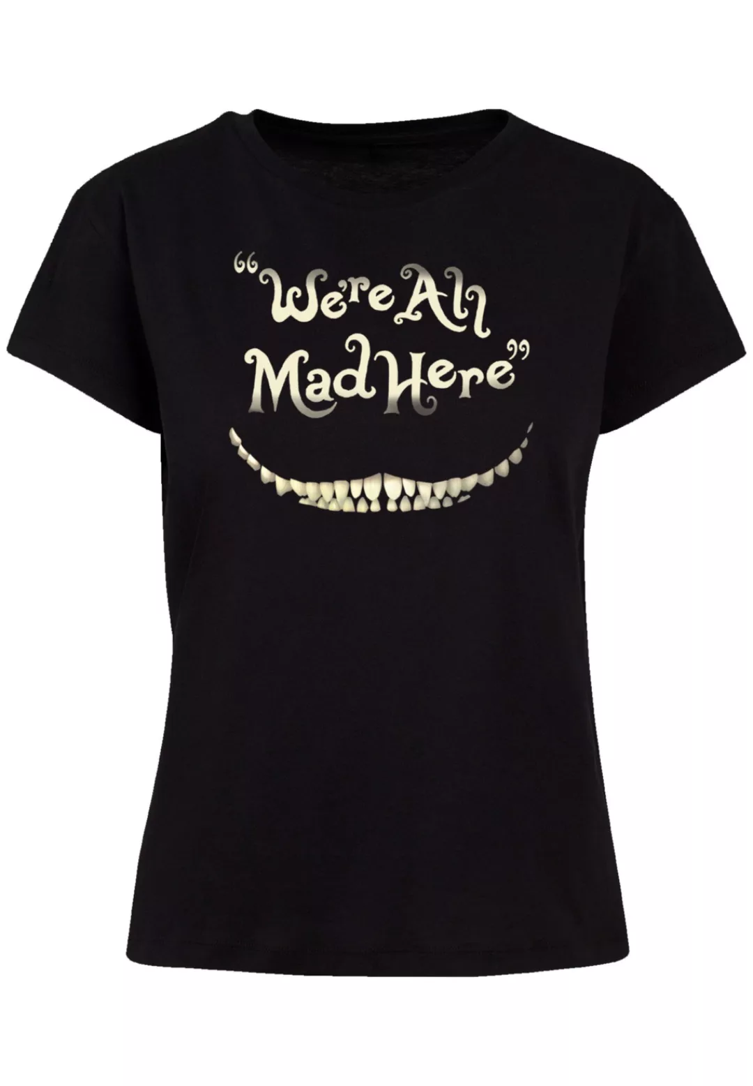 F4NT4STIC T-Shirt "Disney Alice im Wunderland Mad Here Smile", Premium Qual günstig online kaufen