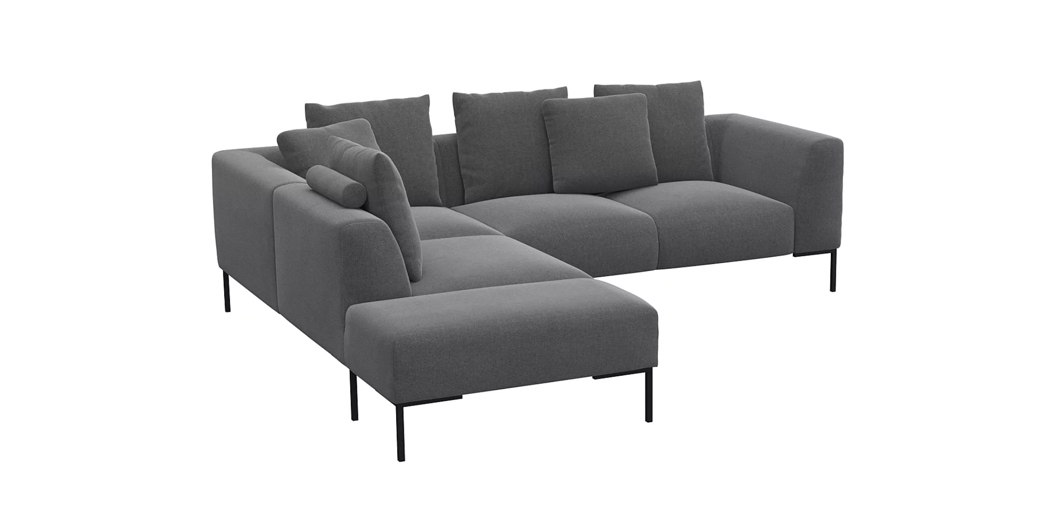 FLEXLUX Ecksofa »Sava«, Taschenferderkern-Sitz mit Kaltschaum, lose Rücken- günstig online kaufen