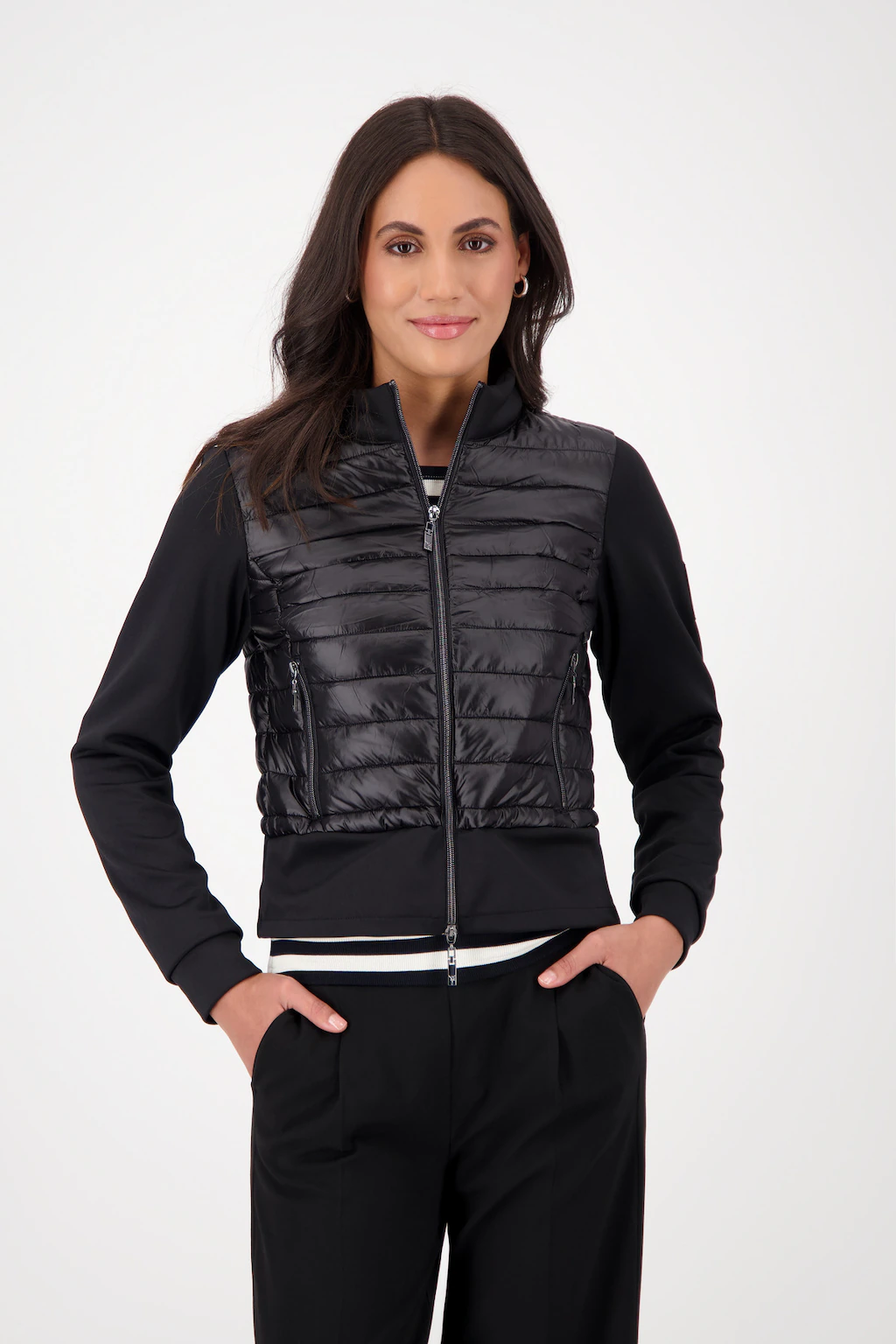 Monari Steppjacke "Jacke Stepp + Neopren", ohne Kapuze, Mit Rundhalsausschn günstig online kaufen