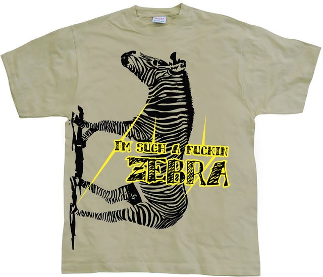 Hybris T-Shirt I'm Such A Fuckin Zebra T-Shirt günstig online kaufen