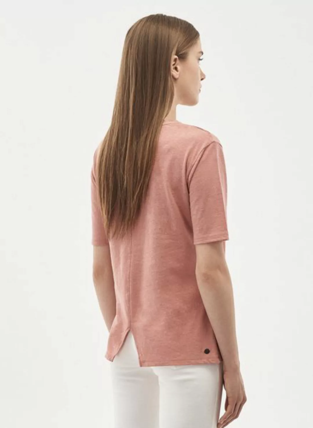 T-shirt Aus Leinen Bio-baumwolle Mix günstig online kaufen