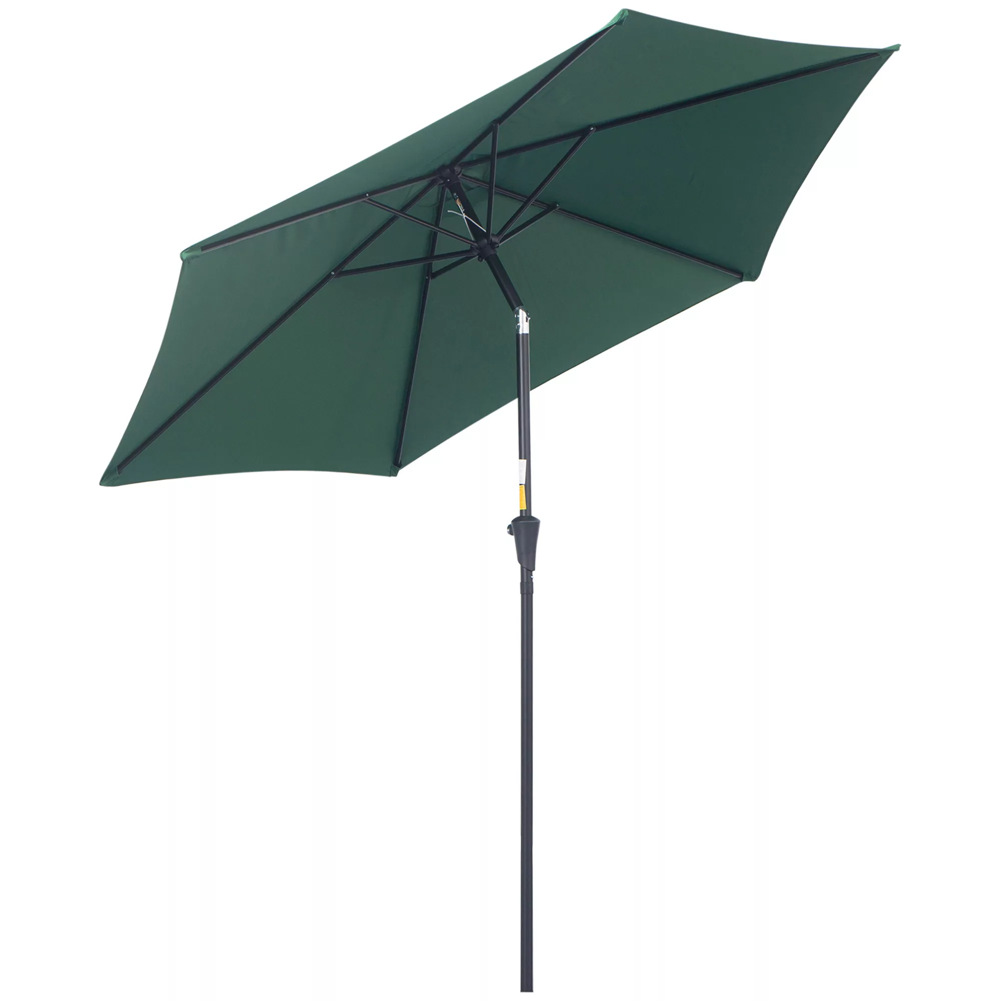 Outsunny Sonnenschirm mit Handkurbel grün günstig online kaufen
