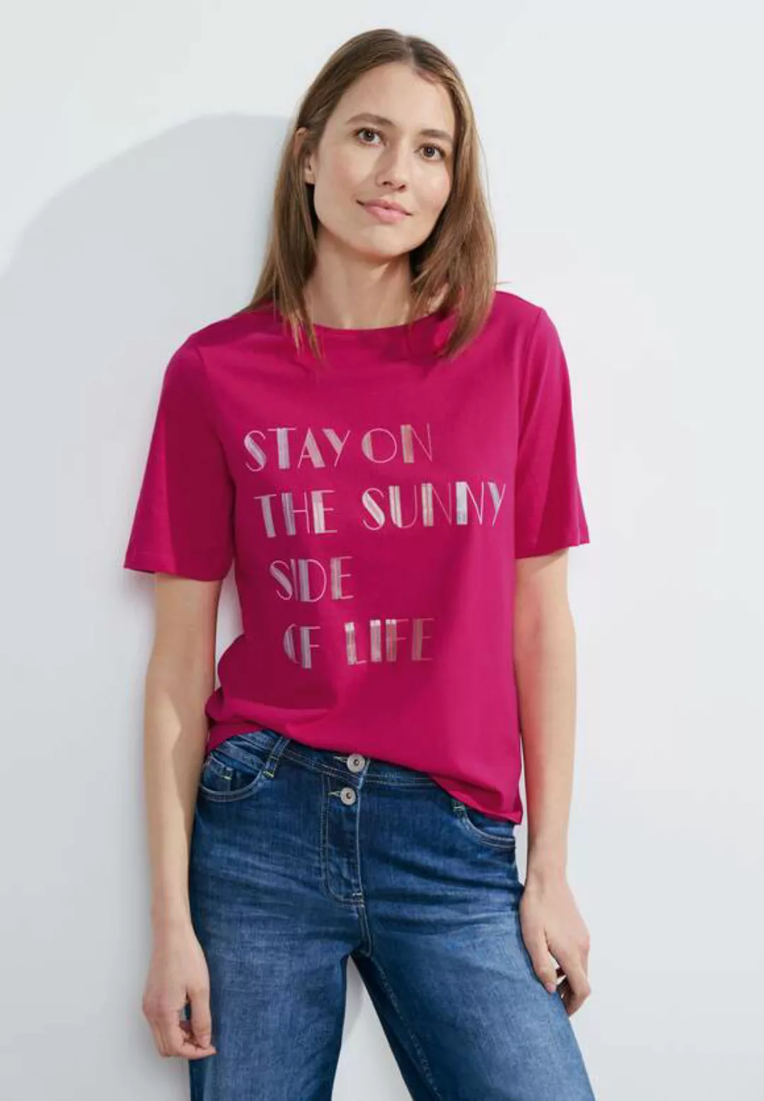 T-Shirt mit Wording Print günstig online kaufen