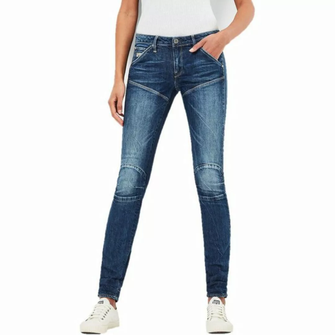 G-STAR Gerade Jeans Damen Skinny Jeanshose 5620 Mid - nippon superstretch 2 günstig online kaufen