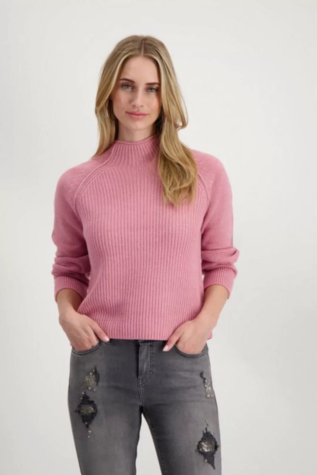 Monari Blusenshirt Flauschiger Pullover blush günstig online kaufen