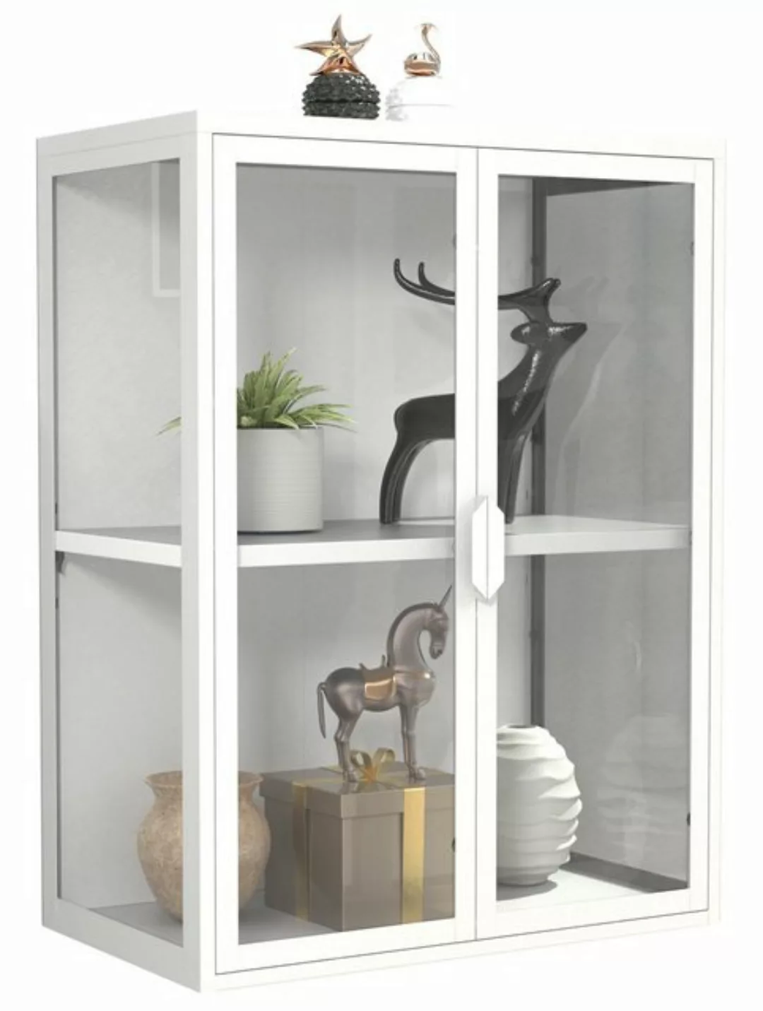 VCM Hängevitrine Stahl Wandvitrine Hängevitrine Vitrine Glas Flokas (1-St) günstig online kaufen