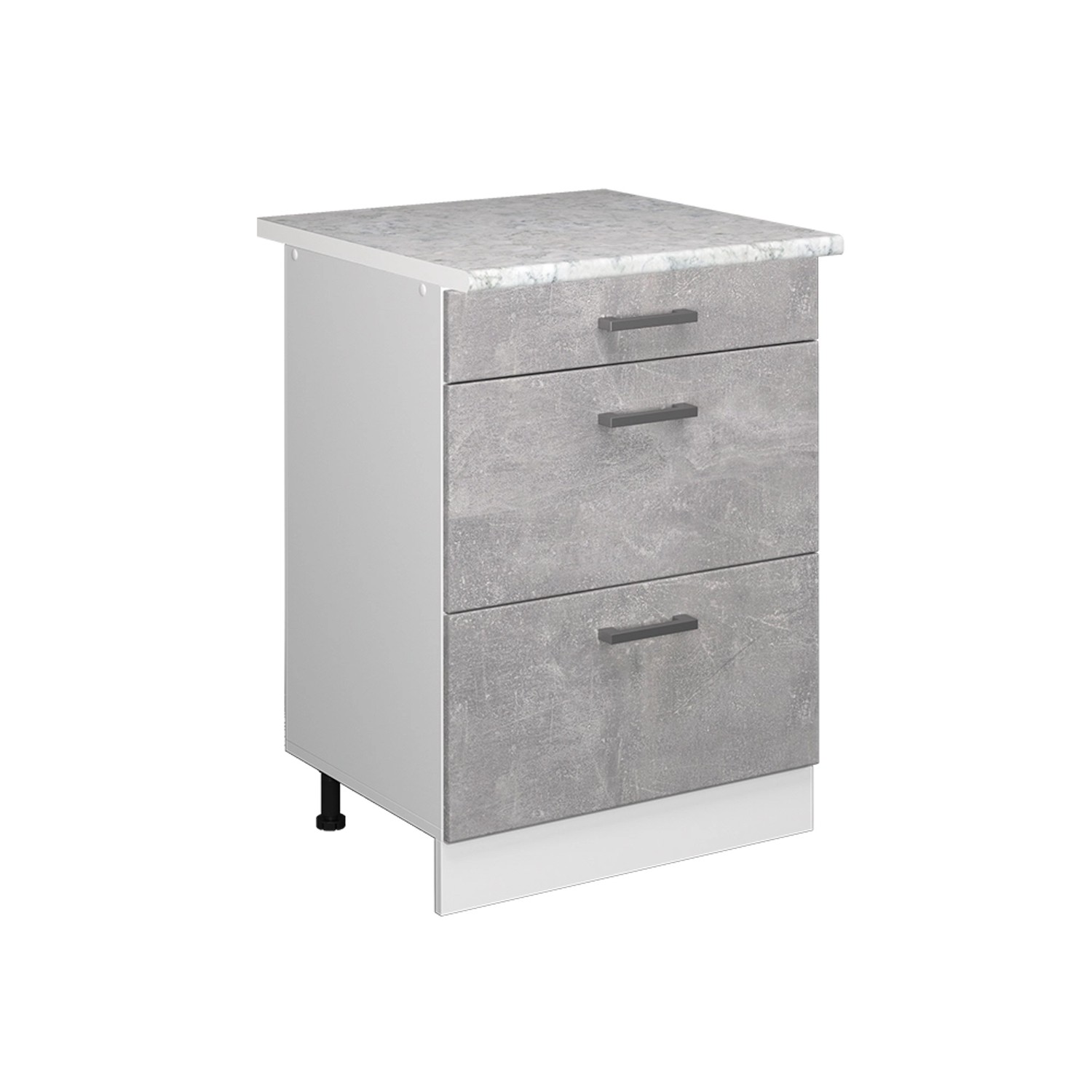 Vicco Unterschrank R-Line, Beton/Weiß, 60 cm günstig online kaufen