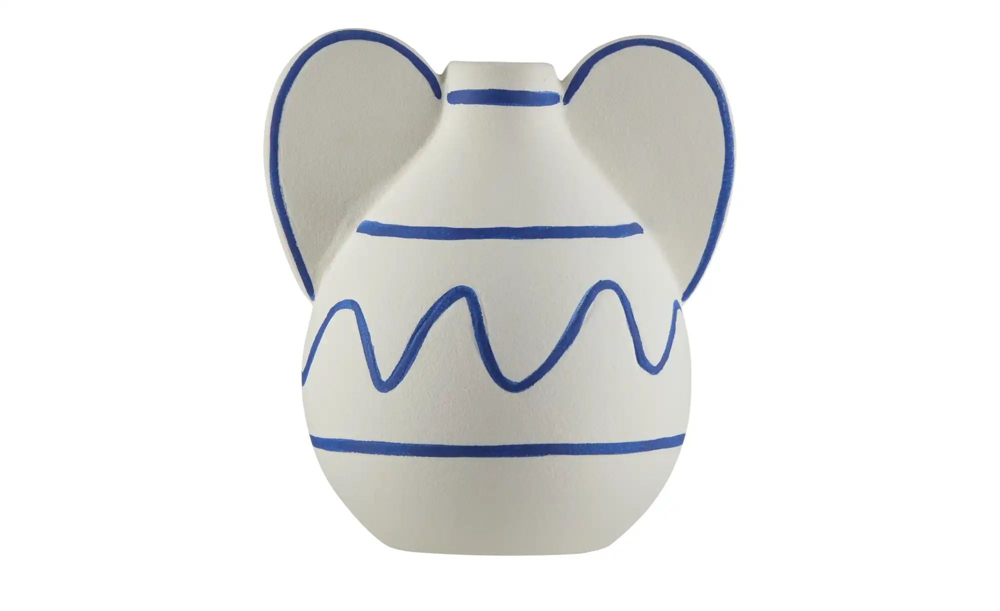 HOME STORY Vase   ¦ weiß ¦ Porzellan ¦ Maße (cm): H: 16  Ø: 13 Accessoires günstig online kaufen