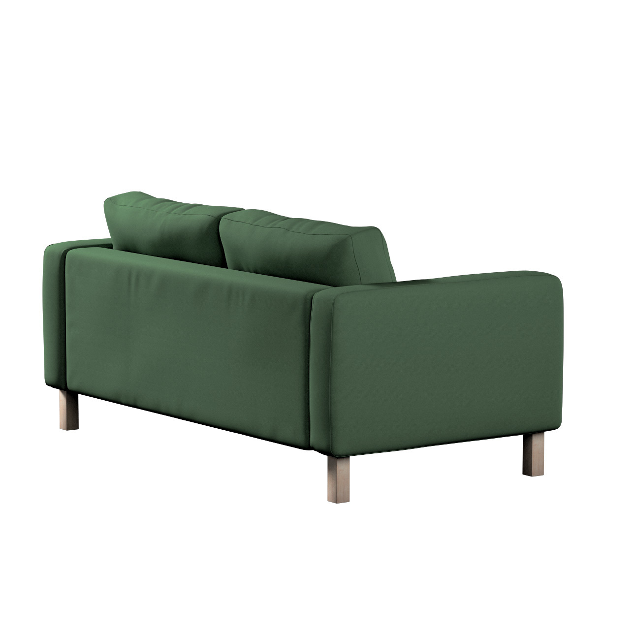 Bezug für Karlstad 2-Sitzer Sofa nicht ausklappbar, waldgrün, Sofahusse, Ka günstig online kaufen