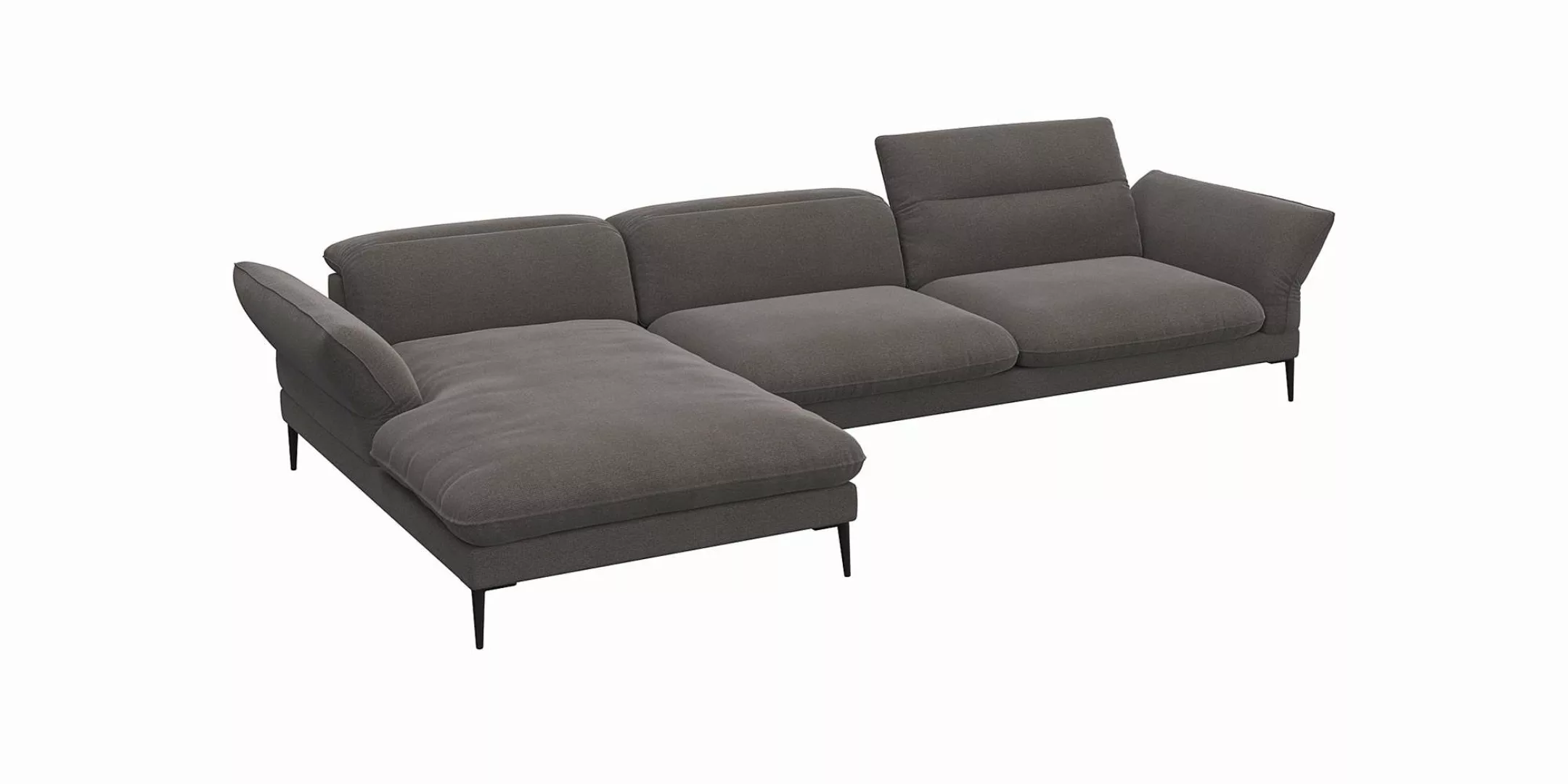 FLEXLUX Ecksofa "Salino, Funktionssofa mit Recamiere, Relaxsofa, Ecksofa", günstig online kaufen