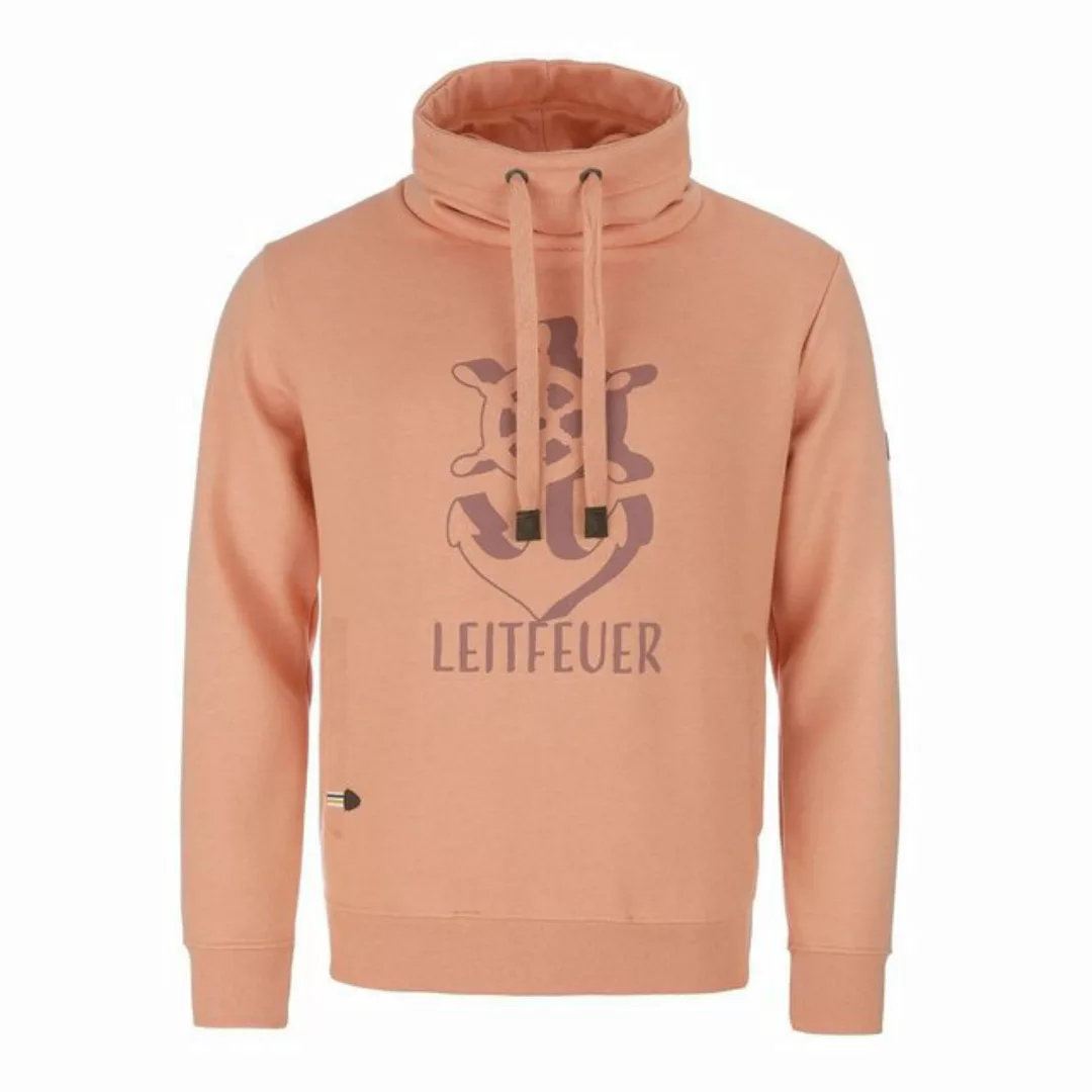 Leitfeuer Kapuzenpullover Herren Pullover mit Schalkragen - Pulli mit Front günstig online kaufen