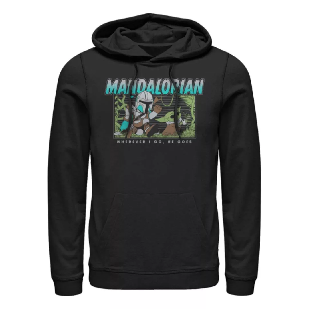 Star Wars - The Mandalorian - Mando & Child Ball Chase - Unisex Hoodie günstig online kaufen