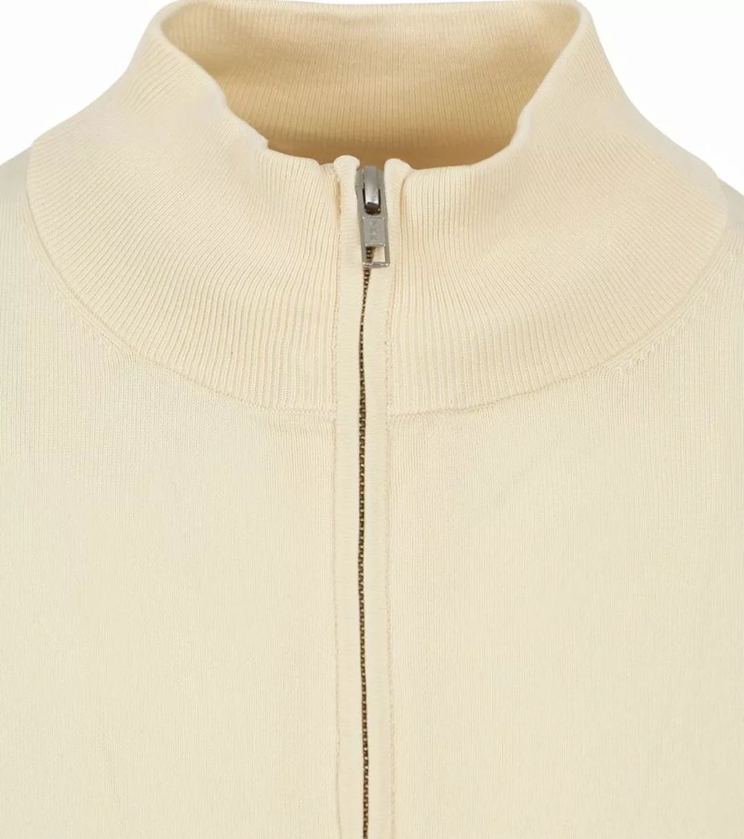 Profuomo Half Zip Pullover Luxury Ecru - Größe XL günstig online kaufen