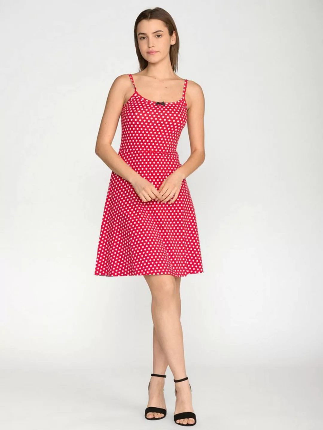 Pussy Deluxe Dotties Classic Dress female rot allover günstig online kaufen